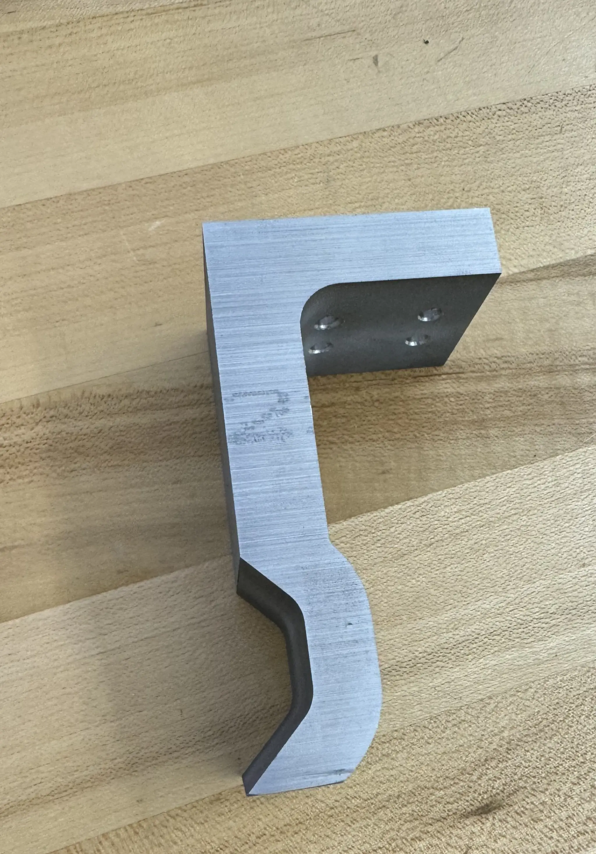 Final wire EDM machined aluminum gripper prototype