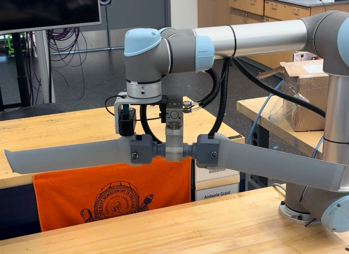 Collaborative Robotic Workcell: Gesture-Guided Pneumatic Gripper