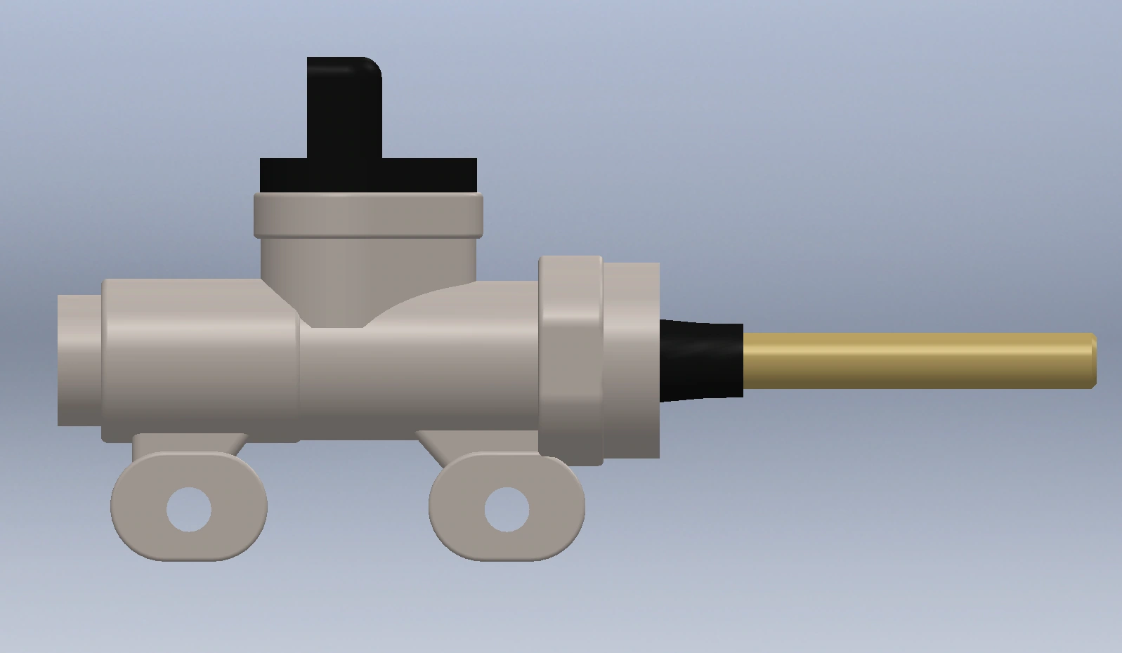 CAD Model of our handbrake master cylinder
